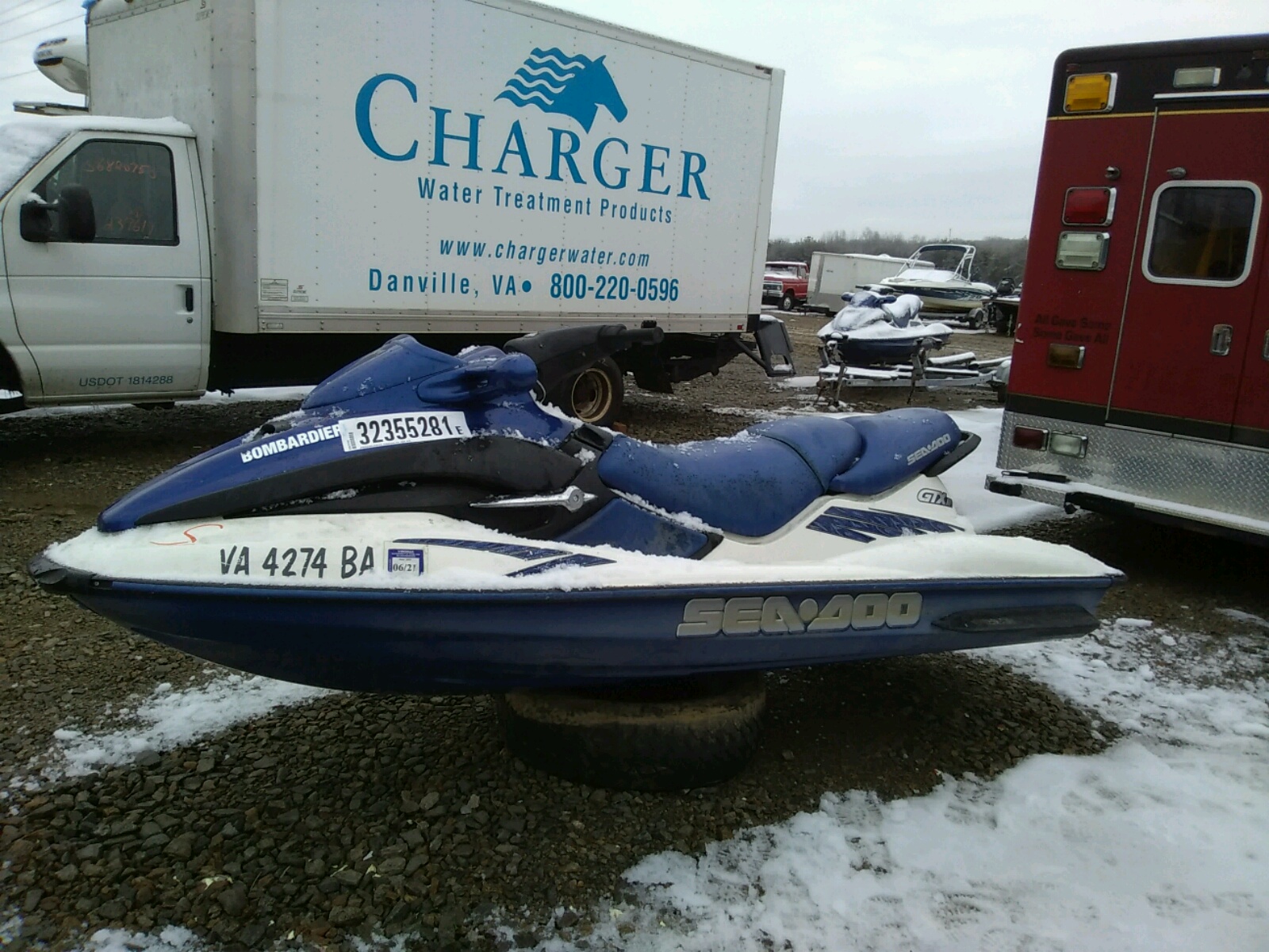 2002 Seadoo GTX RFI for sale at Copart Chatham, VA. Lot 32355