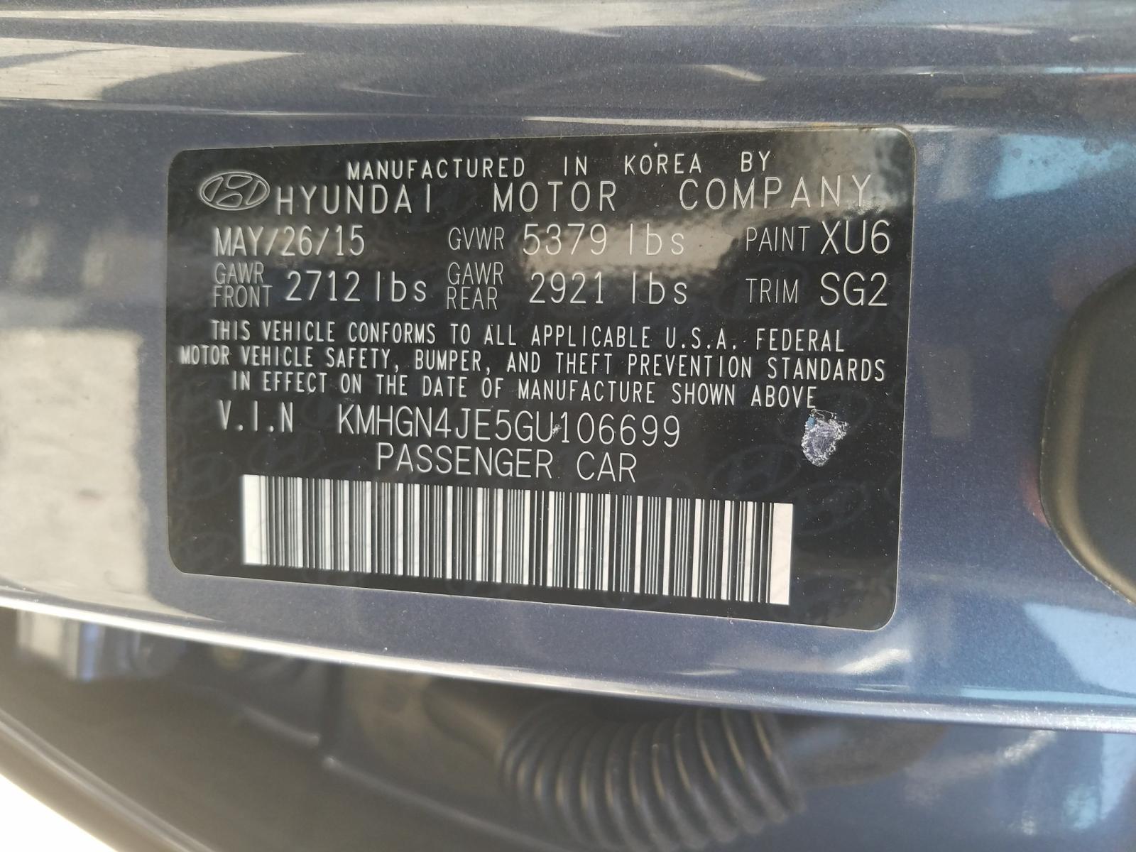 Hyundai Genesis 3. 2016