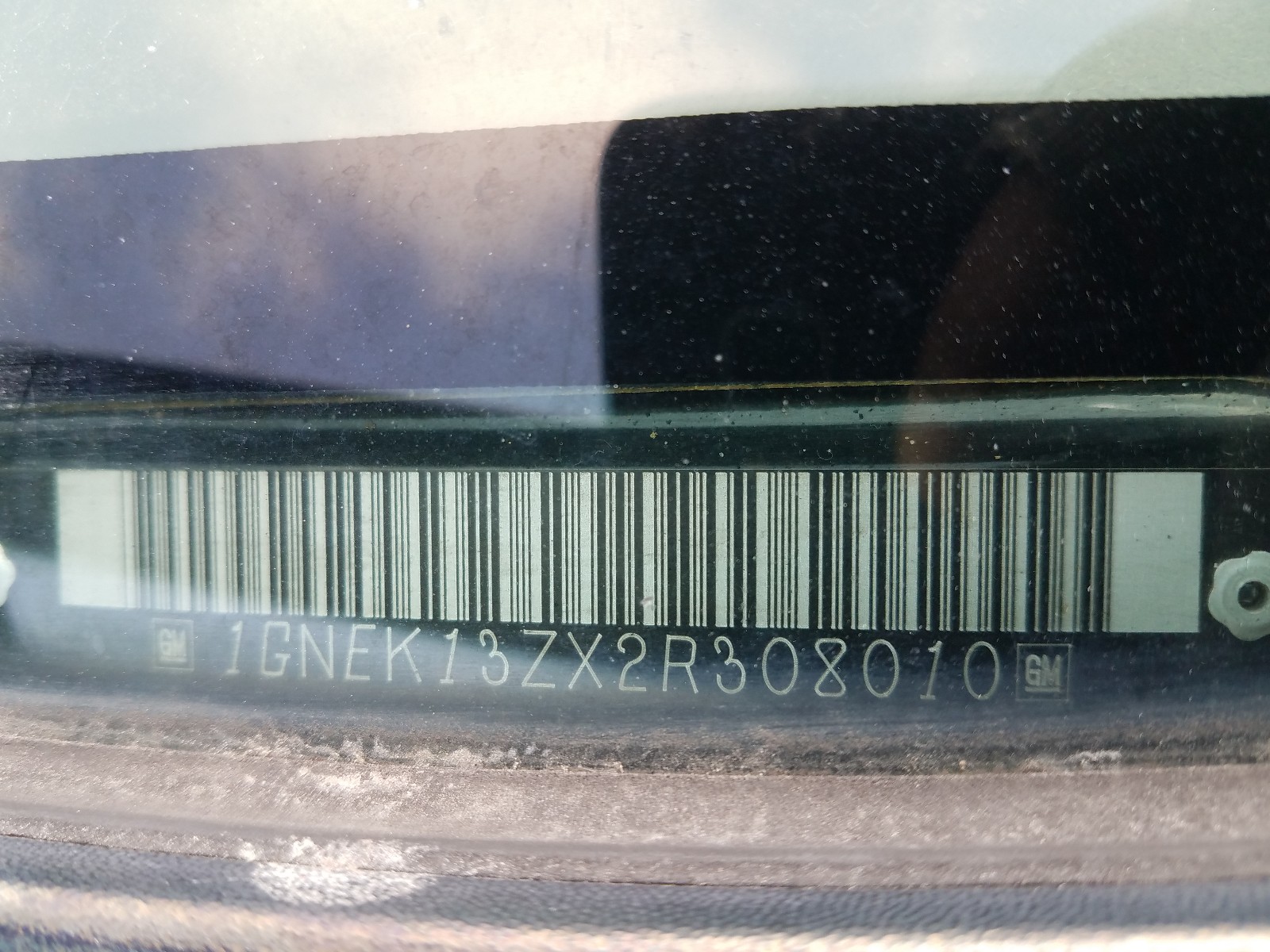 2002 Chevrolet Tahoe K1500 VIN: 1GNEK13ZX2R308010 Lot: 82129834