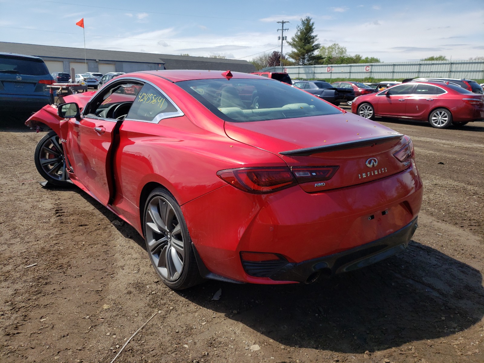 Infiniti Q60 Red Sp 2019 Jn1fv7el3km440557 Auto Auction Spot