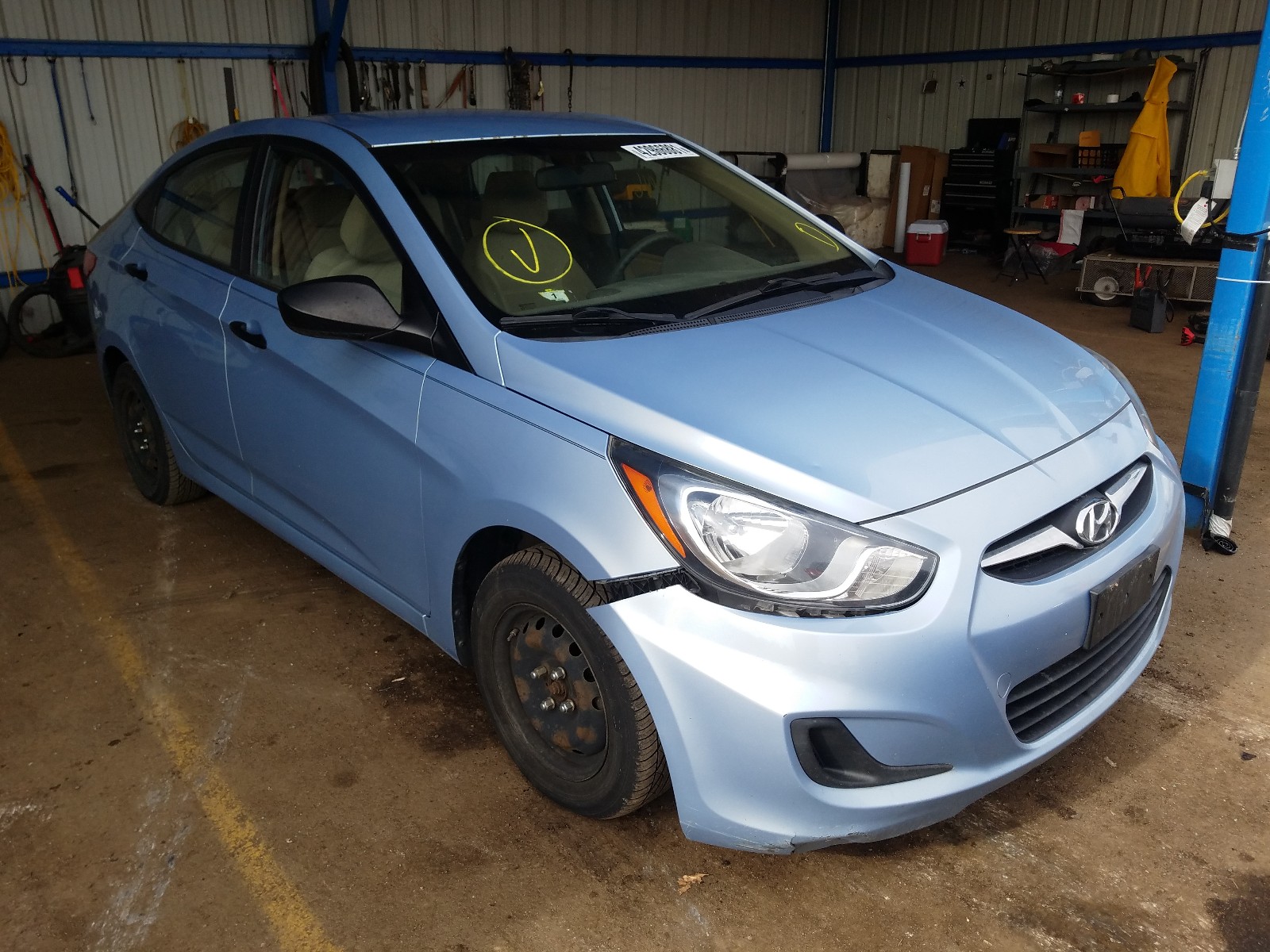 2012 HYUNDAI ACCENT GLS KMHCT4AE4CU062984 car history from Copart