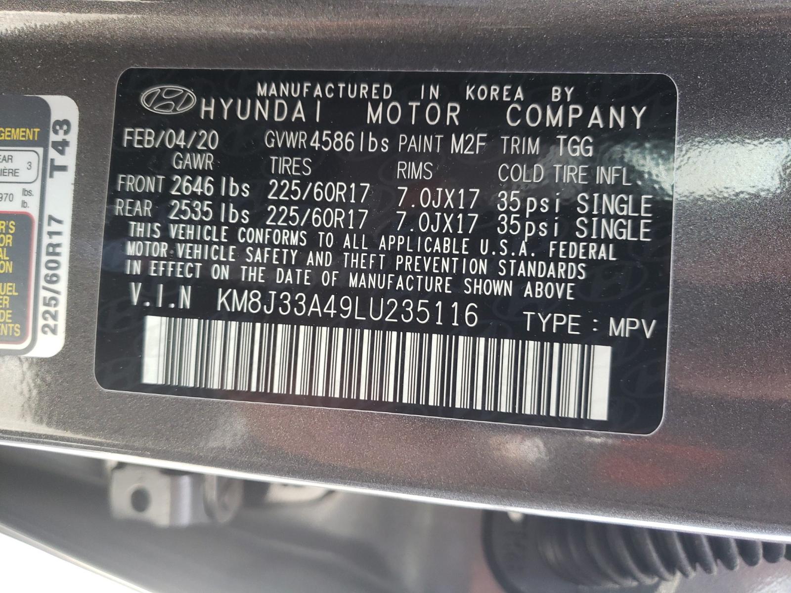 Hyundai Tucson lim 2020