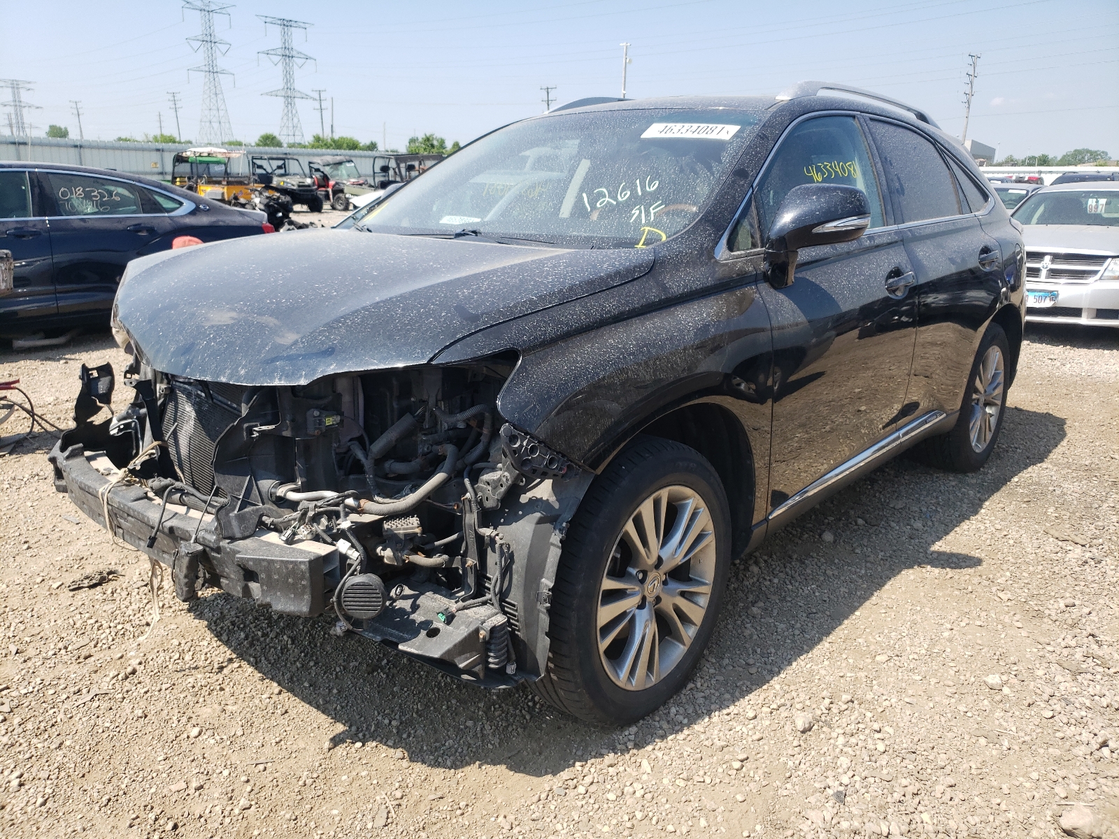 2013 LEXUS RX 450 JTJBC1BA7D2448710 car history from Copart