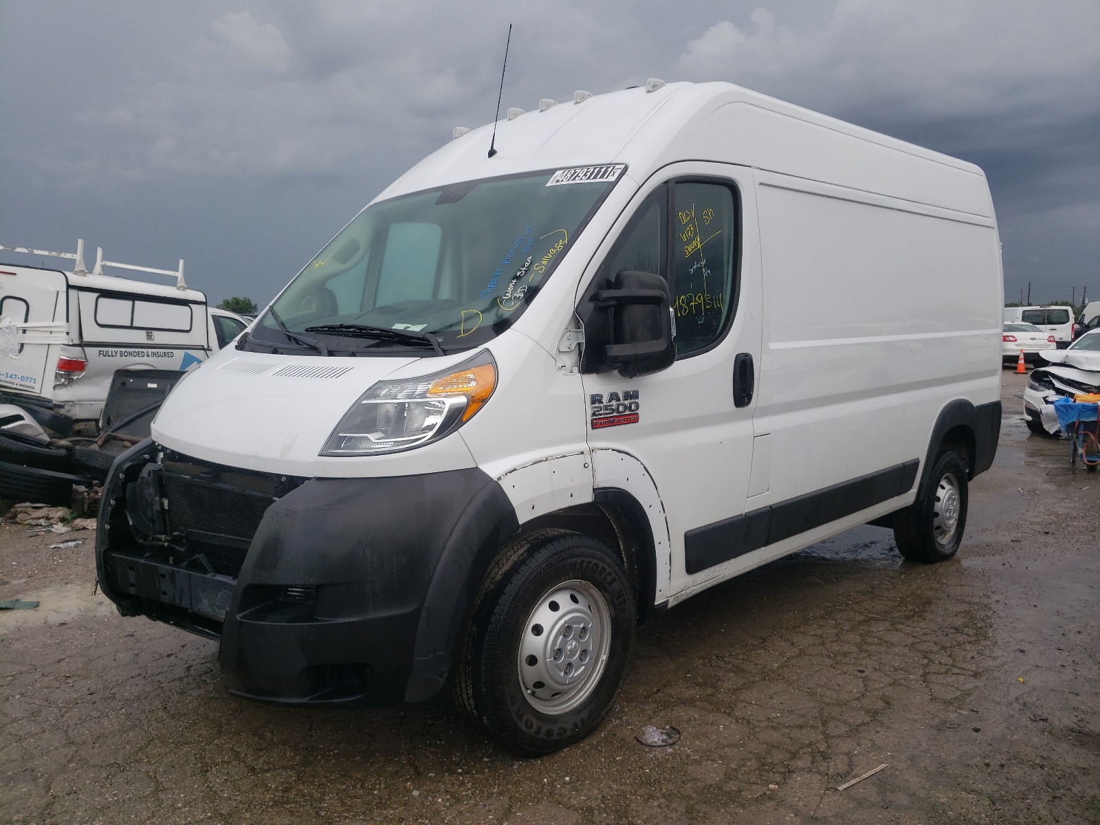 2019 RAM PROMASTER 2500 2500 HIGH for Sale | IN - INDIANAPOLIS | Wed ...