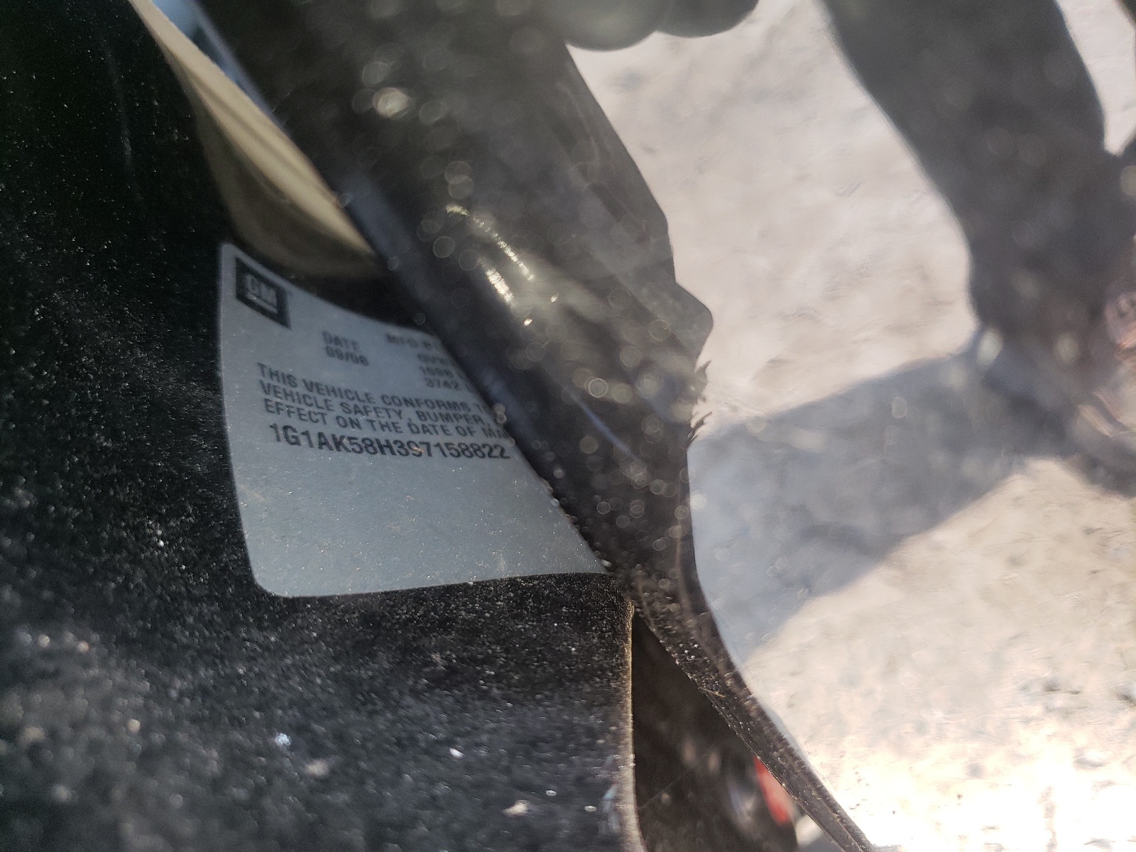 2009 Chevrolet Cobalt Ls VIN: 1G1AK58H397158822 Lot: 70880783