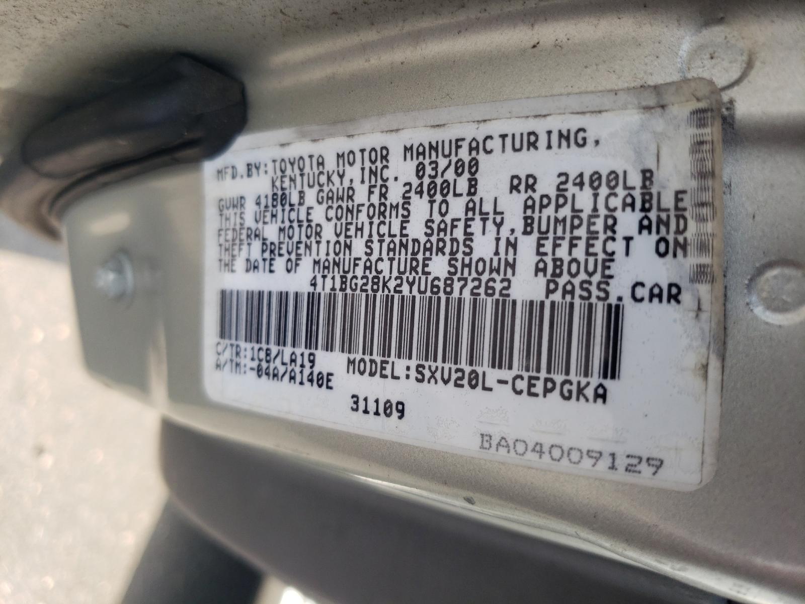 2000 Toyota Camry - Image 10