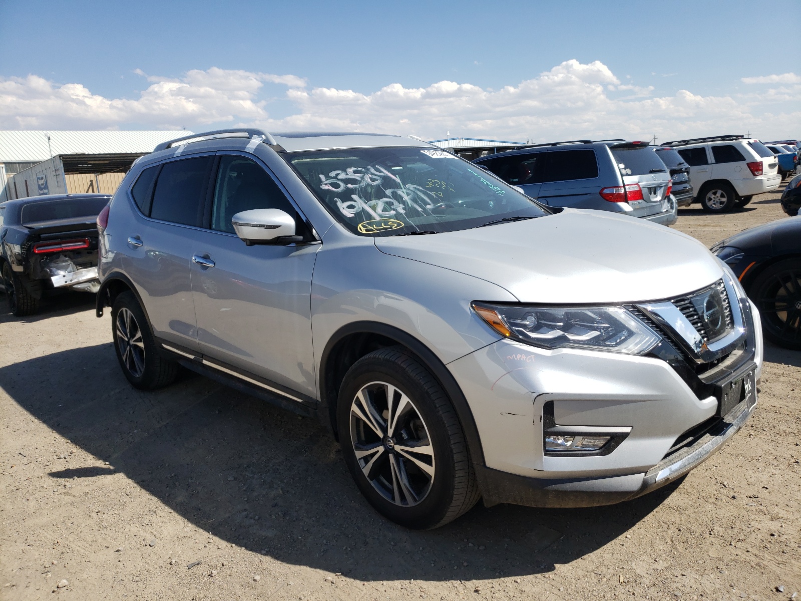 NISSAN ROGUE SV 2017, 5N1AT2MVXHC873838 — Auto Auction Spot