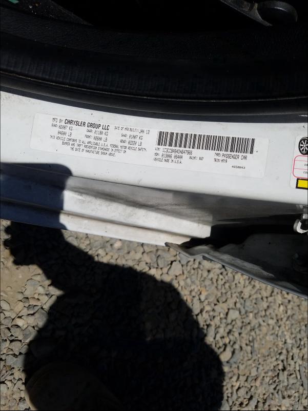 1C3CCBAB4DN647966 2013 CHRYSLER 200 LX
