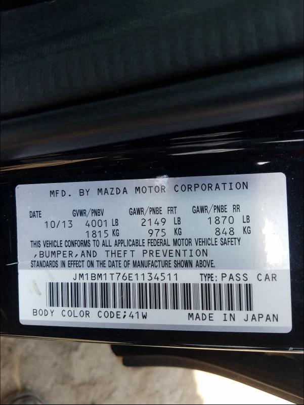 2014 MAZDA 3 SV JM1BM1T76E1134511