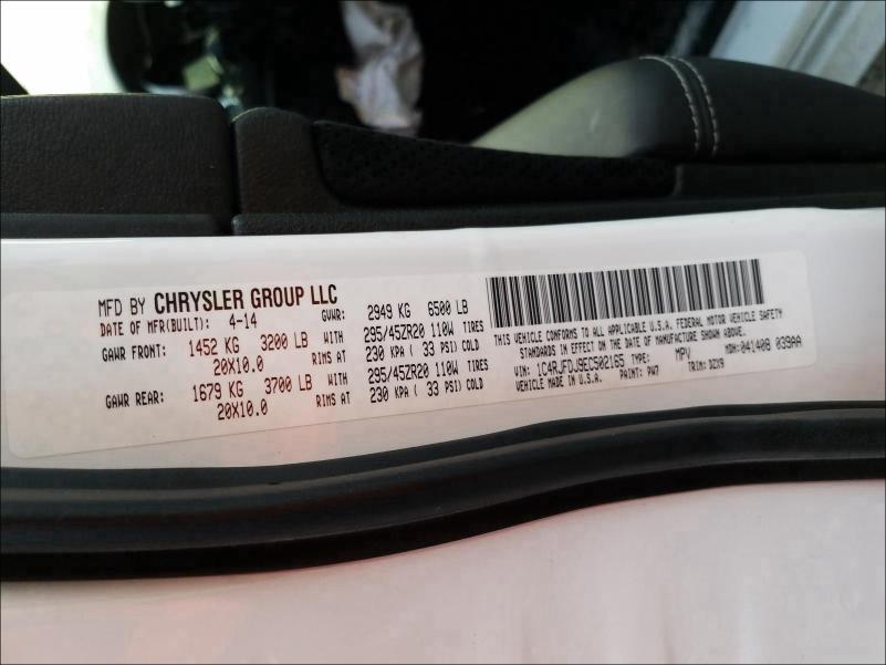 1C4RJFDJ9EC502165 2014 JEEP GRAND CHEROKEE SRT-8