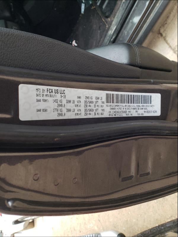 2019 DODGE DURANGO SX 1C4RDHAG1KC550069