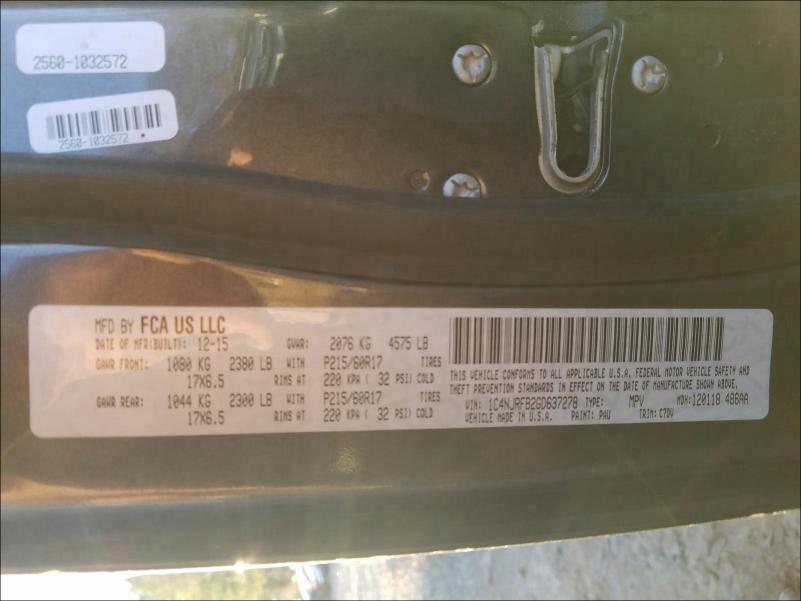 2016 JEEP PATRIOT LA 1C4NJRFB2GD637278