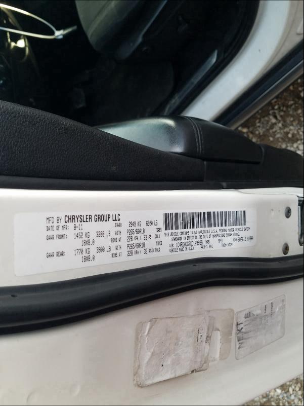 2012 DODGE DURANGO CR 1C4RDHDG7CC129969
