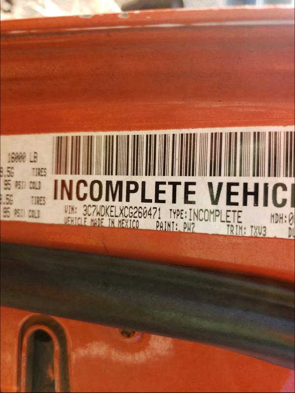 2012 DODGE RAM 4500 S 3C7WDKELXCG260471