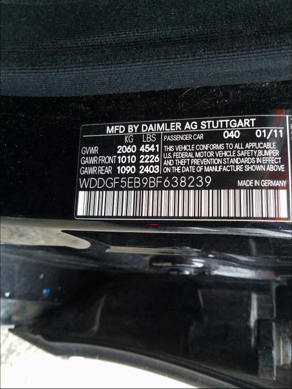 2011 MERCEDES-BENZ C 300 - WDDGF5EB9BF638239