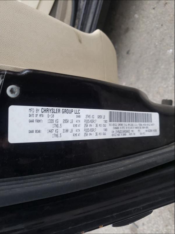 2010 VOLKSWAGEN ROUTAN SE 2V4RW3D16AR360025