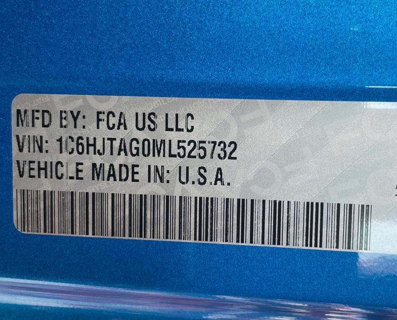 2021 JEEP GLADIATOR 1C6HJTAG0ML525732