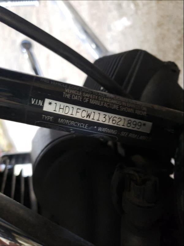 2003 HARLEY-DAVIDSON FLHTCUI 1HD1FCW113Y621899