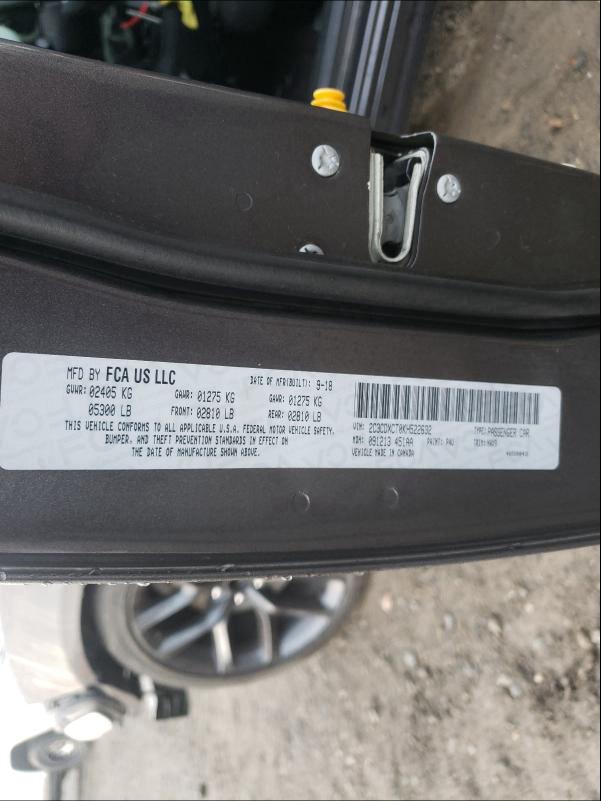 2019 DODGE CHARGER R/ - 2C3CDXCT0KH522632