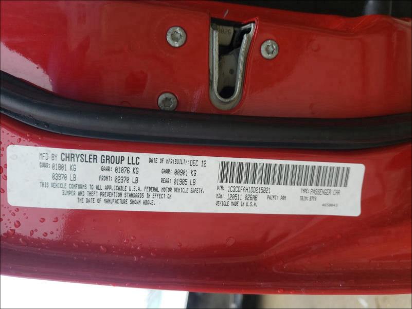2013 DODGE DART SE 1C3CDFAH1DD215821