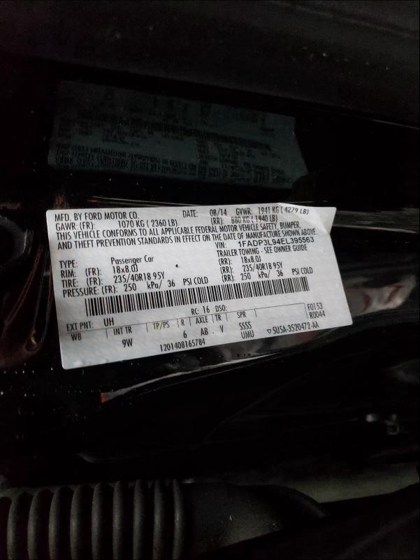 2014 FORD FOCUS ST 1FADP3L94EL395563