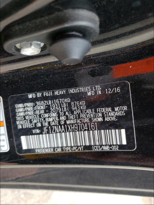 2017 TOYOTA 86 JF1ZNAA1XH9704161