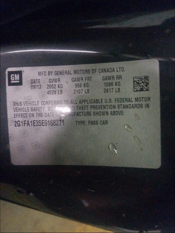 2014 CHEVROLET CAMARO 2G1FA1E35E9168271