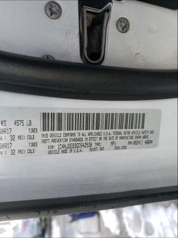 2016 JEEP COMPASS LA 1C4NJDEB3GD542538