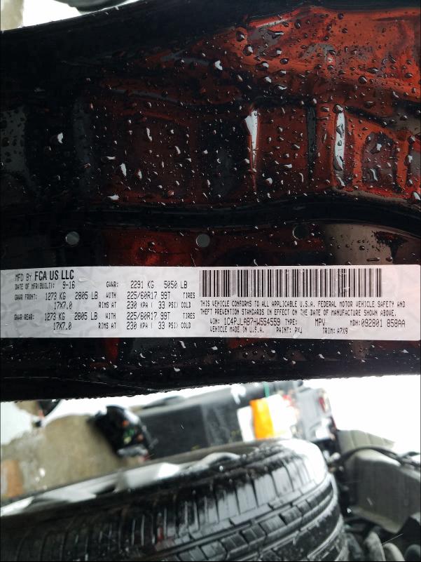 2017 JEEP CHEROKEE S 1C4PJLAB7HW554559