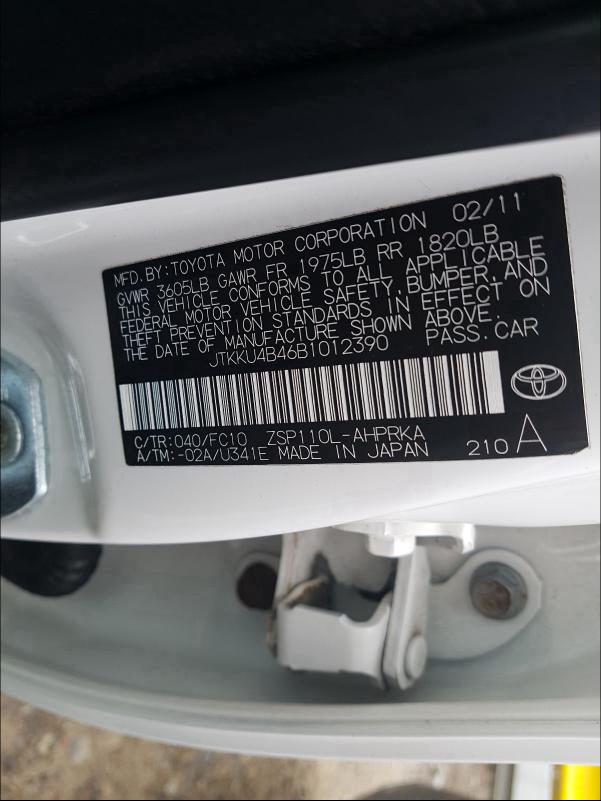 2011 TOYOTA SCION XD JTKKU4B46B1012390