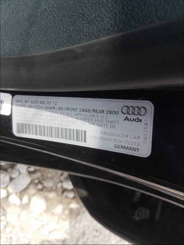 2012 AUDI A7 PRESTIG WAU2GAFC5CN122272