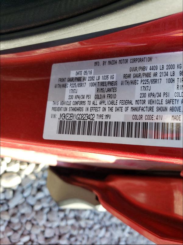 2016 MAZDA CX-5 SPORT JM3KE2BYXG0823402