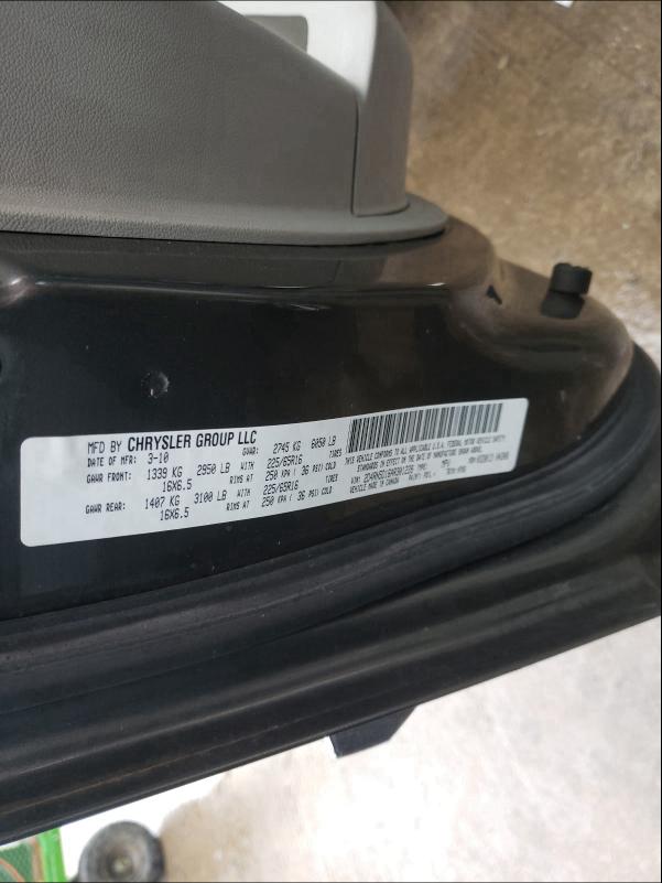 2010 DODGE GRAND CARA 2D4RN5D16AR301228