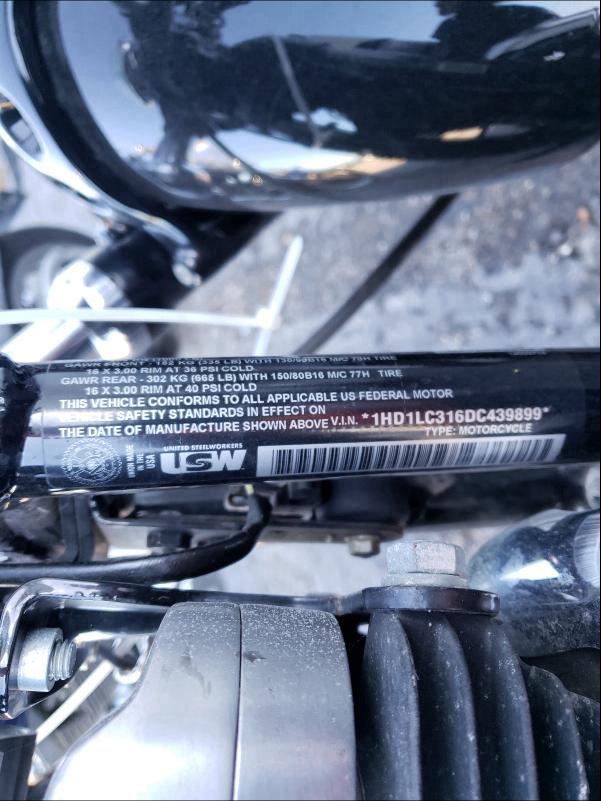 2013 HARLEY-DAVIDSON XL1200 FOR 1HD1LC316DC439899