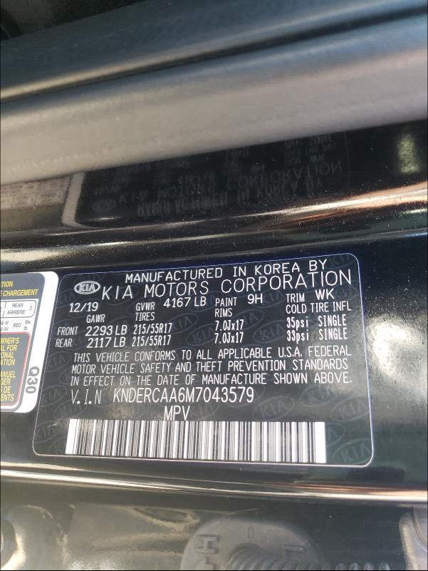 2021 KIA SELTOS EX KNDERCAA6M7043579