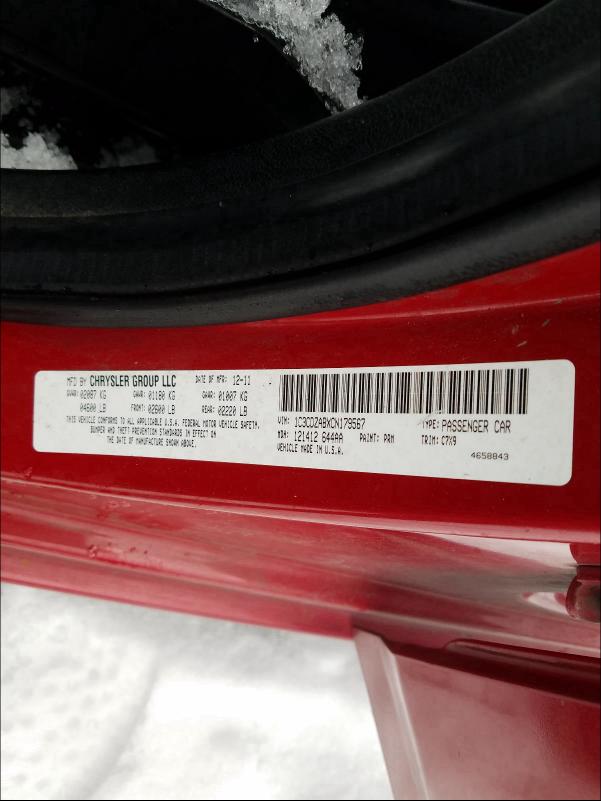 2012 DODGE AVENGER SE 1C3CDZABXCN179567