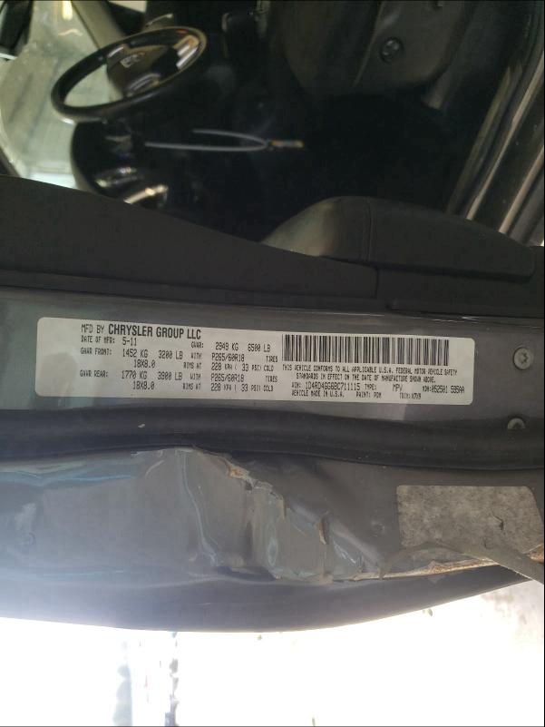 2011 DODGE DURANGO CR 1D4RD4GG6BC711115