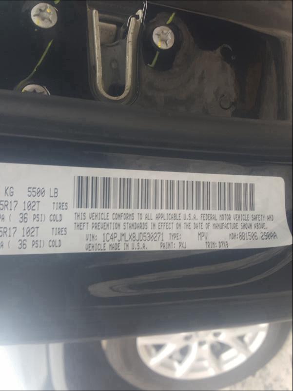 2018 JEEP CHEROKEE L 1C4PJMLX8JD530271