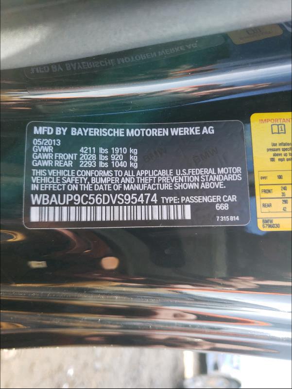 2013 BMW 128 I WBAUP9C56DVS95474