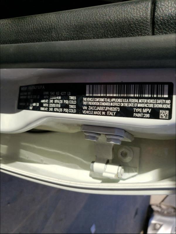 2018 JEEP RENEGADE L ZACCJABB7JPH82873