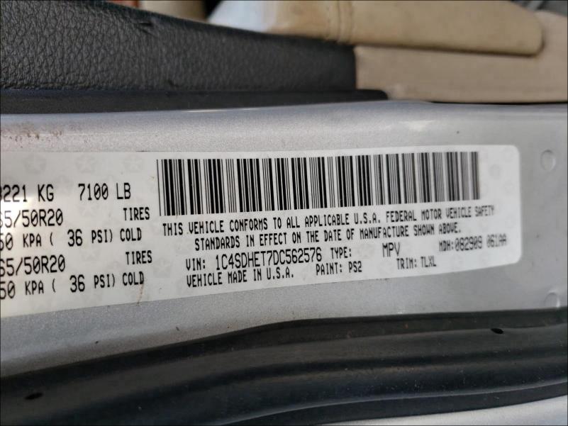 2013 DODGE DURANGO CI 1C4SDHET7DC562576