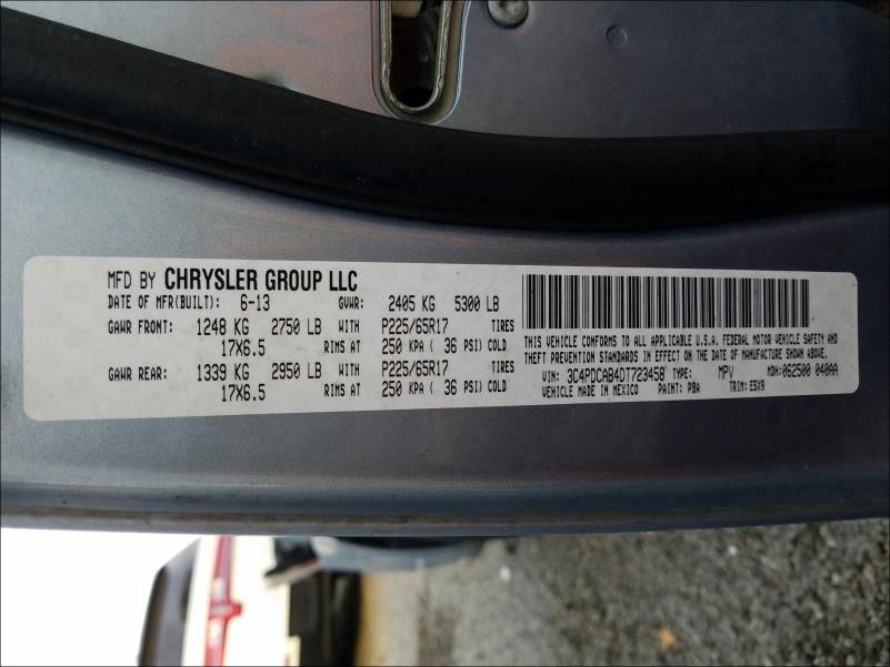 2013 DODGE JOURNEY SE 3C4PDCAB4DT723458