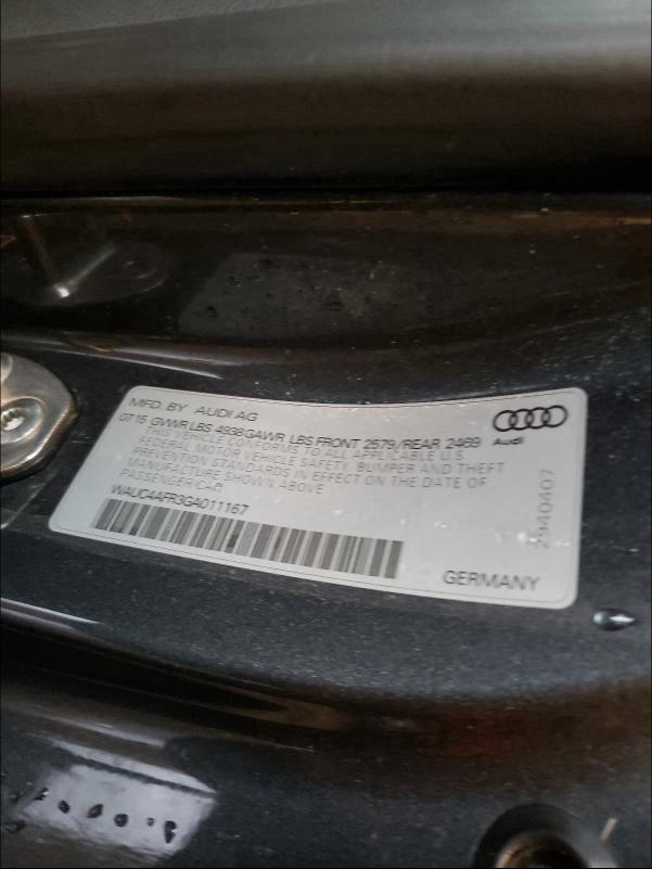2016 AUDI S5 PREMIUM WAUC4AFR3GA011167