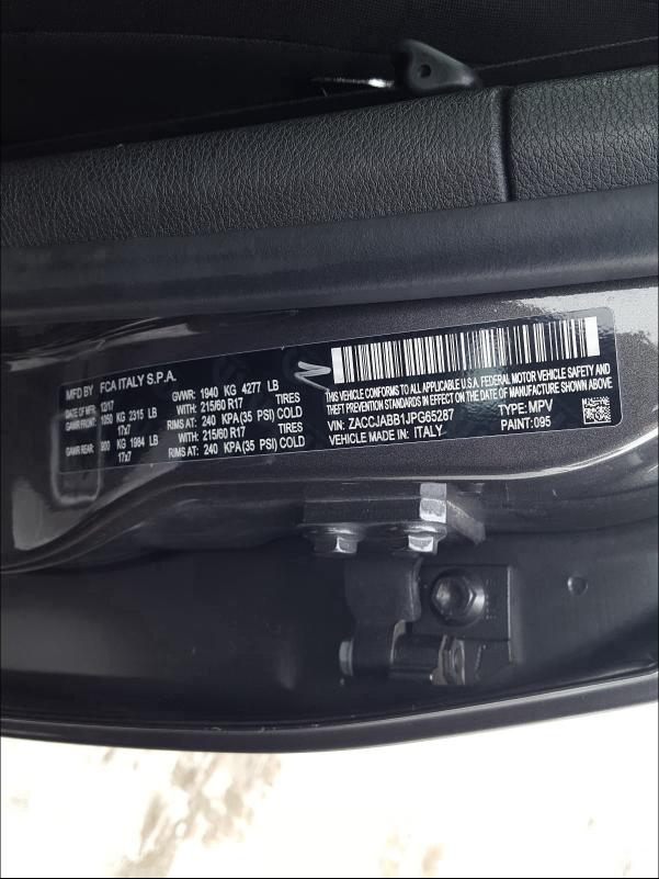 2018 JEEP RENEGADE L ZACCJABB1JPG65287