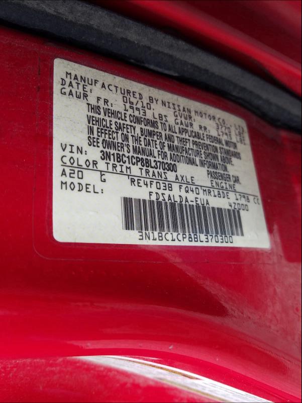 2011 NISSAN VERSA 3N1BC1CP8BL370300