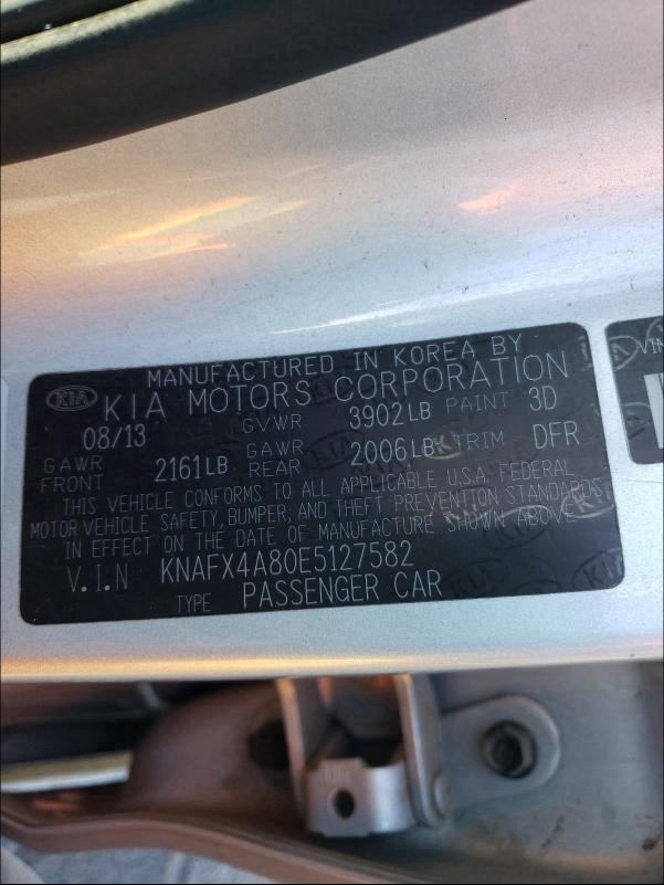 2014 KIA FORTE EX - KNAFX4A80E5127582