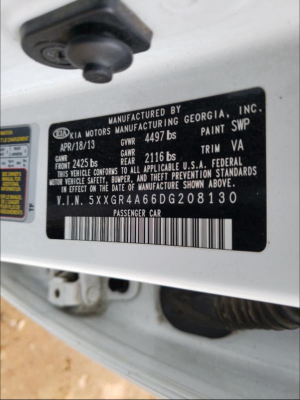 2013 KIA OPTIMA SX 5XXGR4A66DG208130