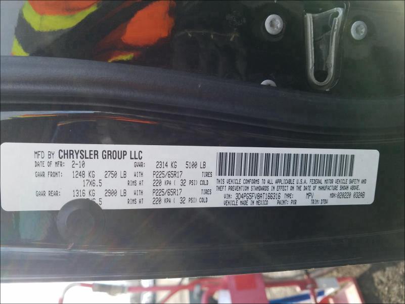 2010 DODGE JOURNEY SX 3D4PG5FV8AT166316