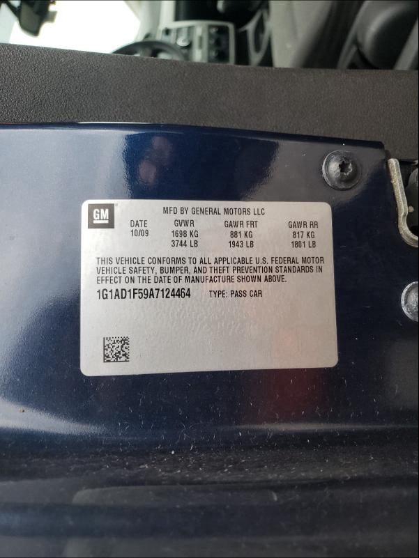 2010 CHEVROLET COBALT 1LT 1G1AD1F59A7124464