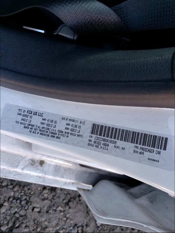2016 CHRYSLER 200 LIMITE - 1C3CCCAB6GN105939